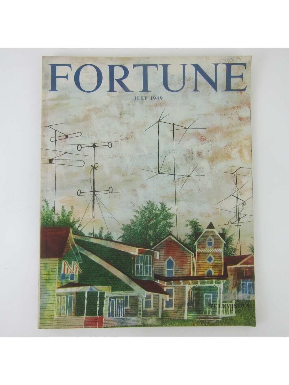 Vintage FORTUNE Magazine July 1949 Ben Shahn Cover Lincoln Studebaker Ford Ads